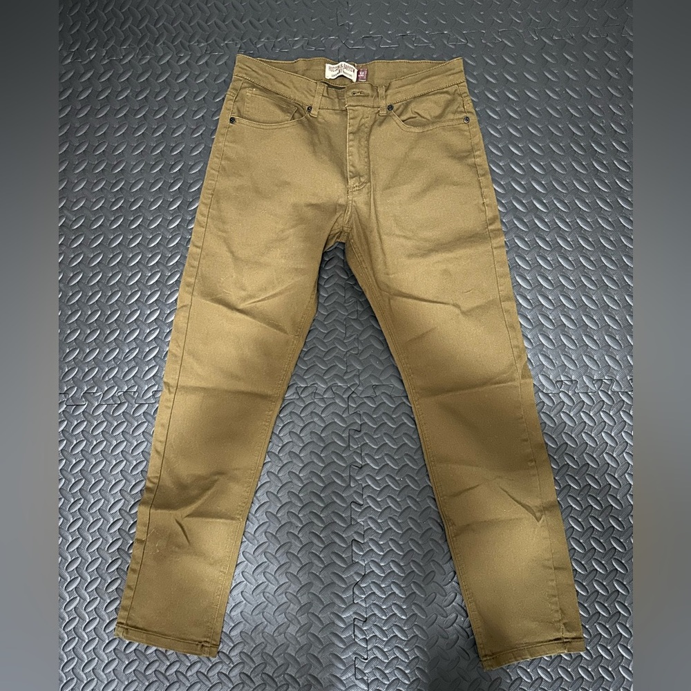Hudson & Barrow 32/30 Brown Stretch Fit Jeans